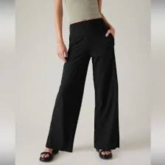 Athleta Cosmic Pant Wide Leg  Pant in Black Size 14 - Picture 4 of 14